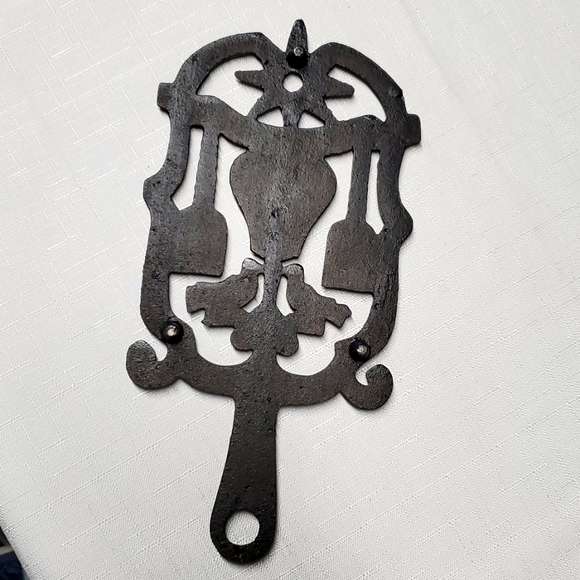 Cast Iron Trivet Black Counter Top Kitchen Dining Primitive Decor Country Farm - Picture 5 of 7